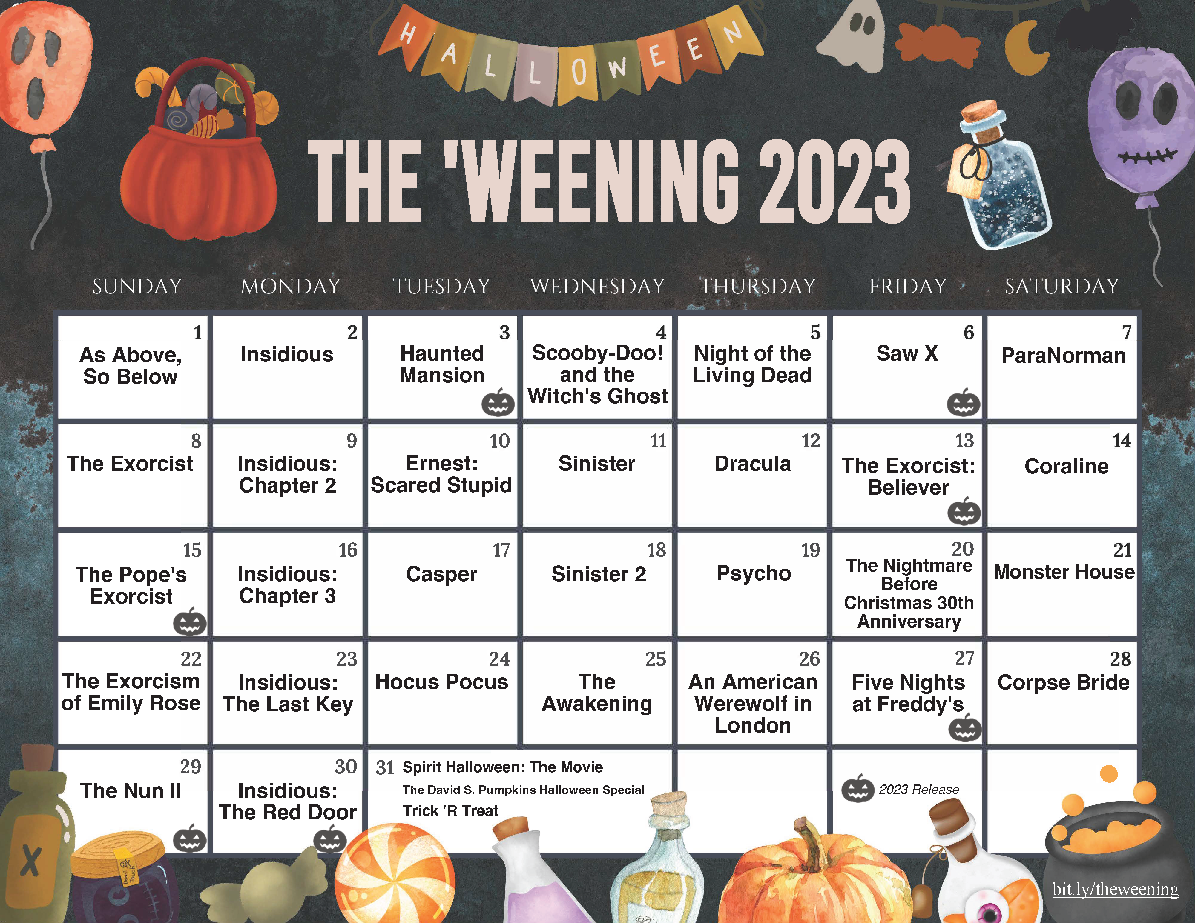 2023 'Weening Calendar
